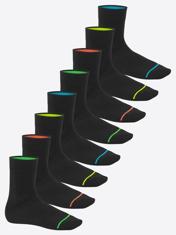 footstar Socks 'Neon' in Black: front