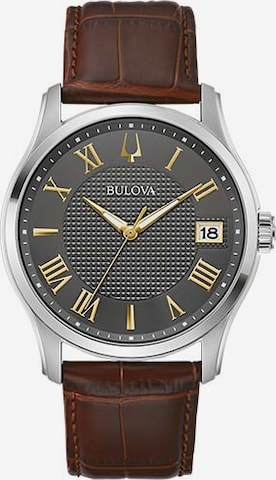 Bulova Analog Watch in Grey: front