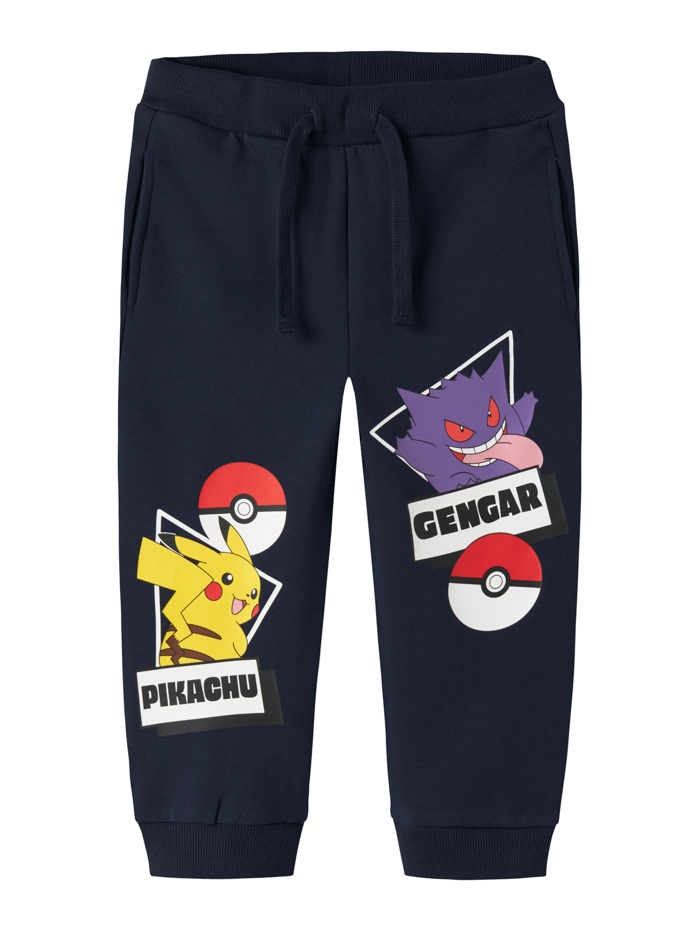NAME IT Regular Broek 'NMMSIBO POKEMON' in Blauw: voorkant