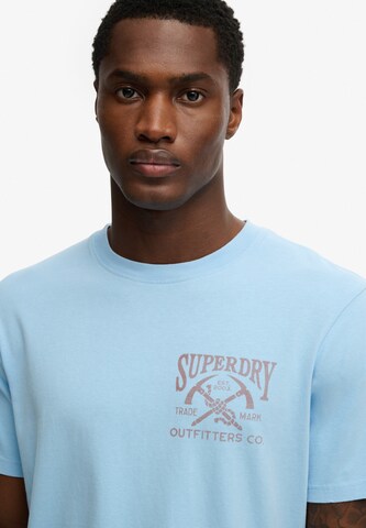Superdry & Co Shirt 'Outdoors Mountain' in Blauw