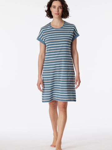 SCHIESSER Nightgown ' Casual Essentials ' in Blue: front