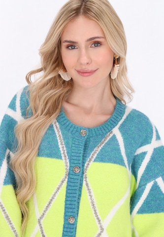 IZIA Gebreid vest in Blauw