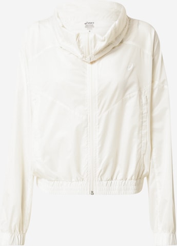 ASICS Athletic Jacket in Beige: front