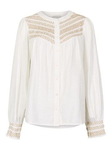 Chemisier ' ' Apricot en blanc