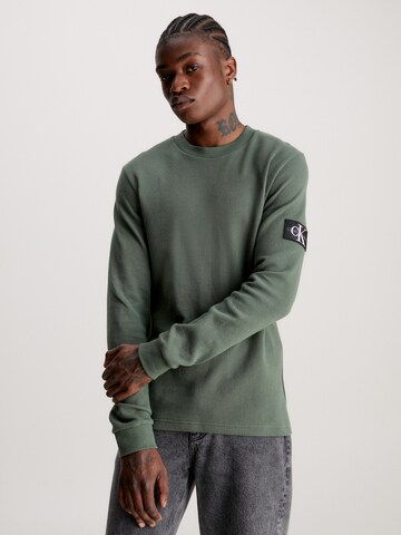 Calvin Klein Jeans Särk, värv roheline: eest vaates