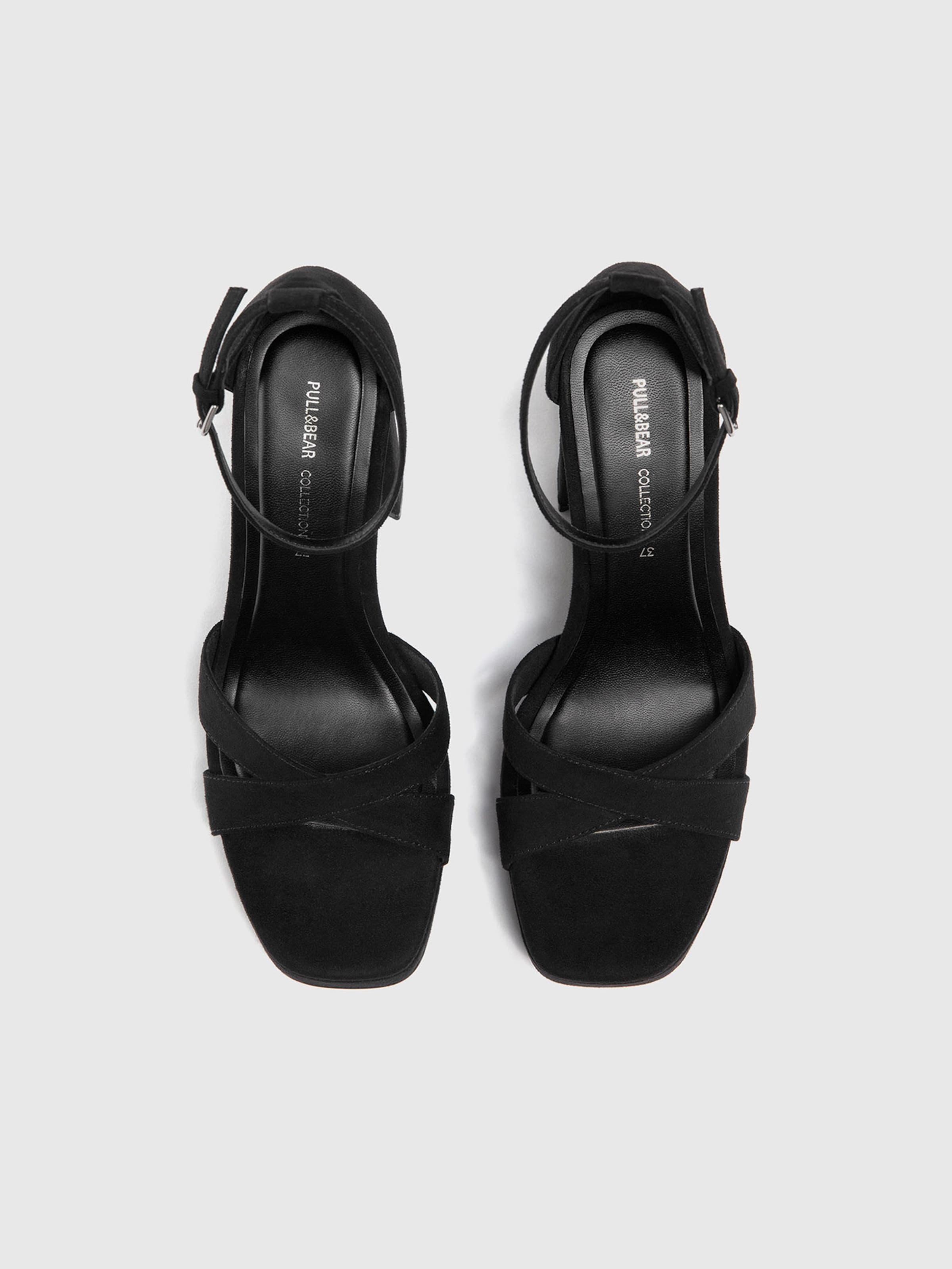 Pull Bear Sandals in Black ABOUT YOU