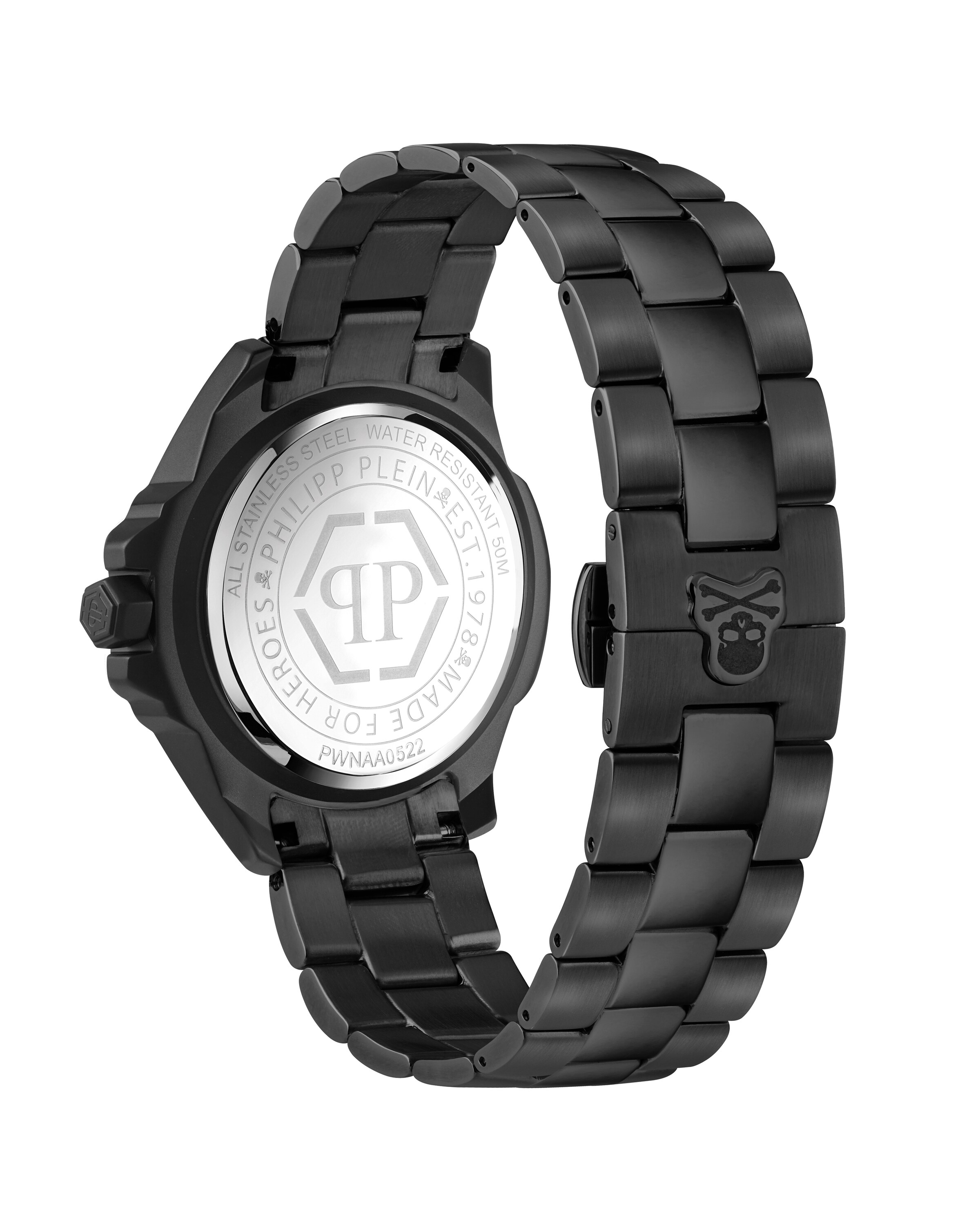 Philipp Plein Watches Analog watch 'The $kull' in Black