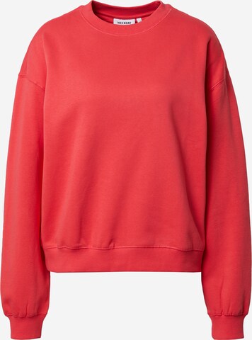 WEEKDAY Sweatshirt 'Essence Standard' i rosa: framsida