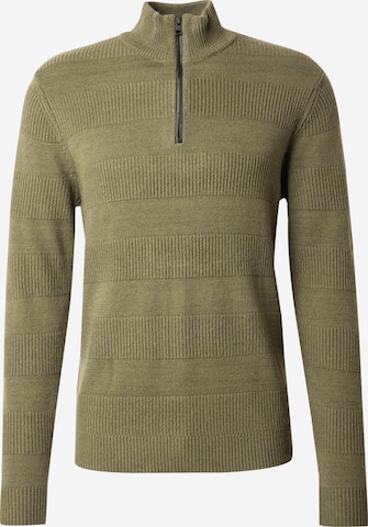 Pullover 'TOBY' di JJ Rebel in verde: frontale