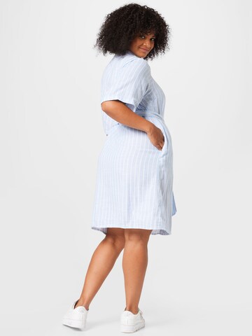 Selected Femme Curve Shirt Dress 'HELINA' in Blue