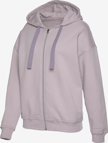 LASCANA Zip-Up Hoodie in Beige