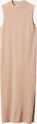 MANGO Strickkleid 'port' in Beige: predná strana