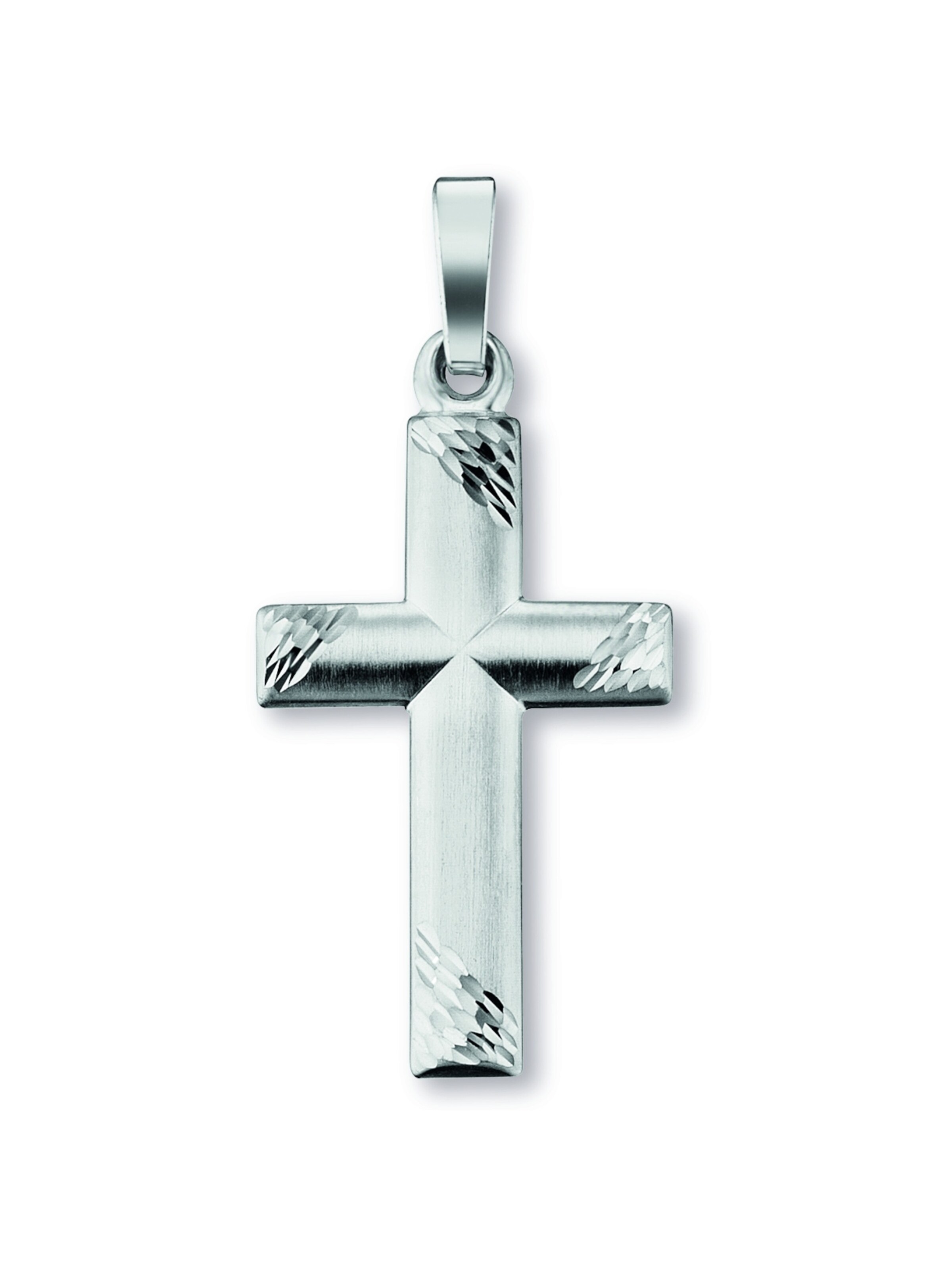 ONE ELEMENT Pendant 'Kreuz' in Silver: front
