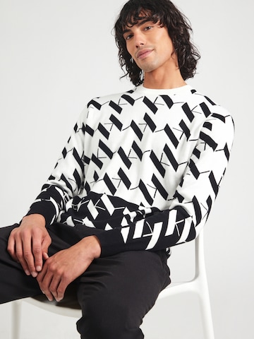 Pull-over Karl Lagerfeld en noir : devant