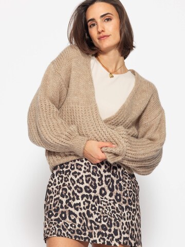 SASSYCLASSY Oversizestrickjacke in Beige