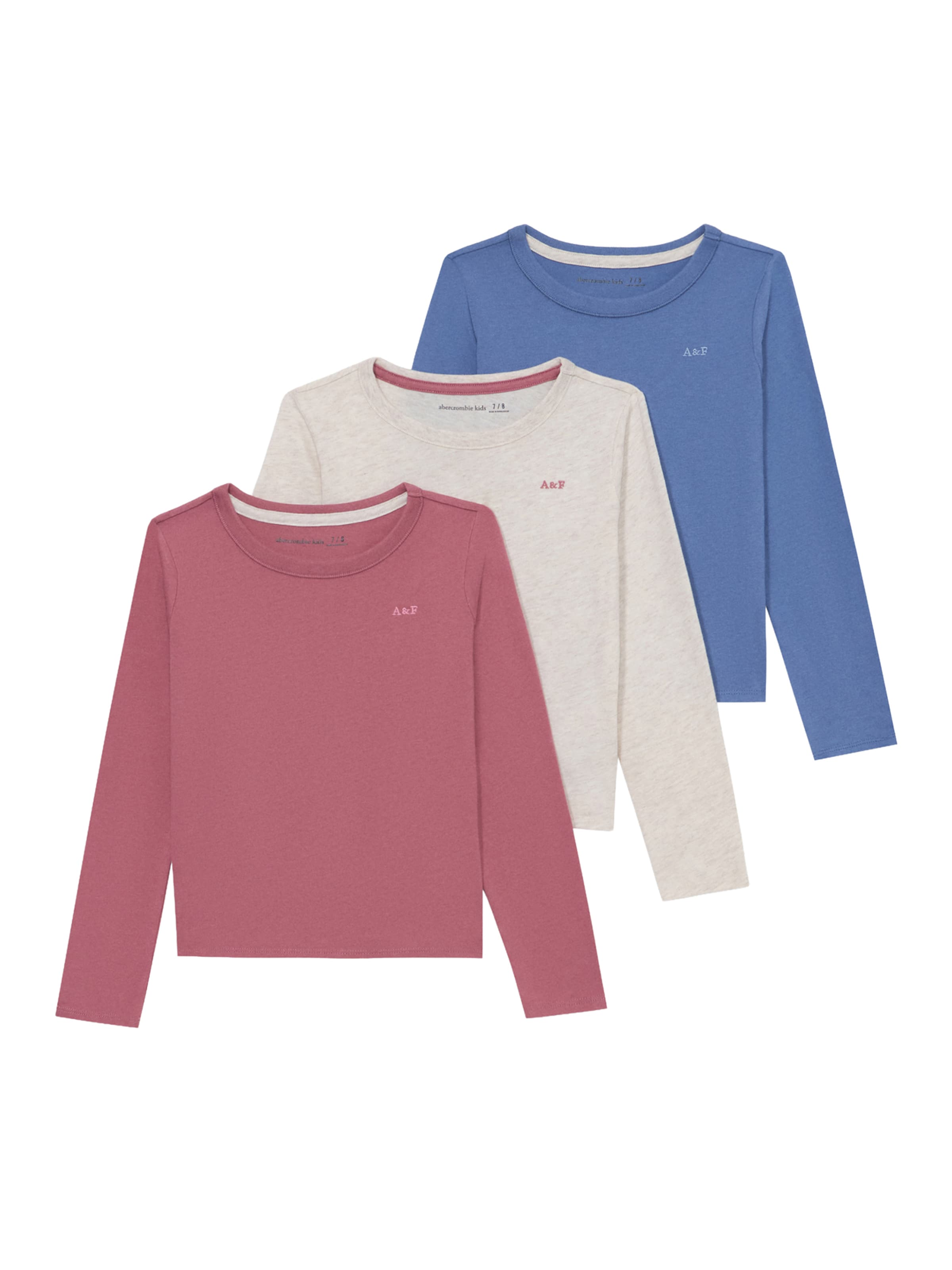 Abercrombie & Fitch Тениска в розово: отпред