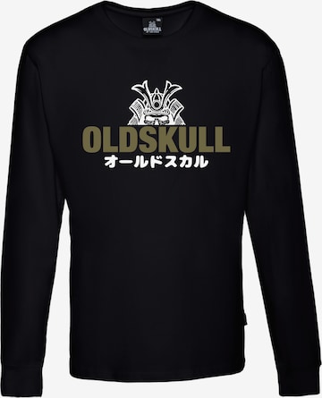 Oldskull Shirt 'Samurai' in Zwart: voorkant
