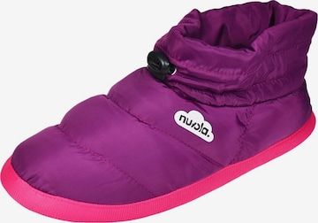 Nuvola. Hausschuh 'Boot Home Party' in Lila: Vorderseite
