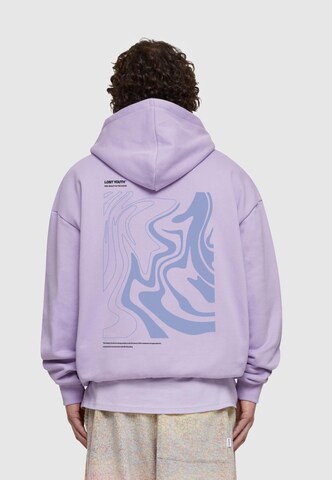 Lost Youth Sweatshirt 'Chaos 2' in Purple: front