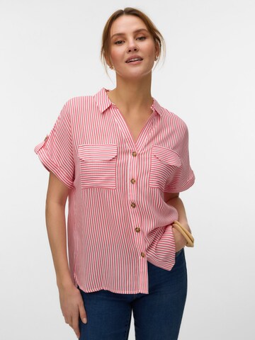 Camicia da donna 'VMBumpy' di VERO MODA in bianco: frontale