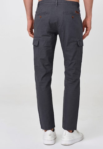 INDICODE JEANS Regular Cargo Pants ' Cagle ' in Grey