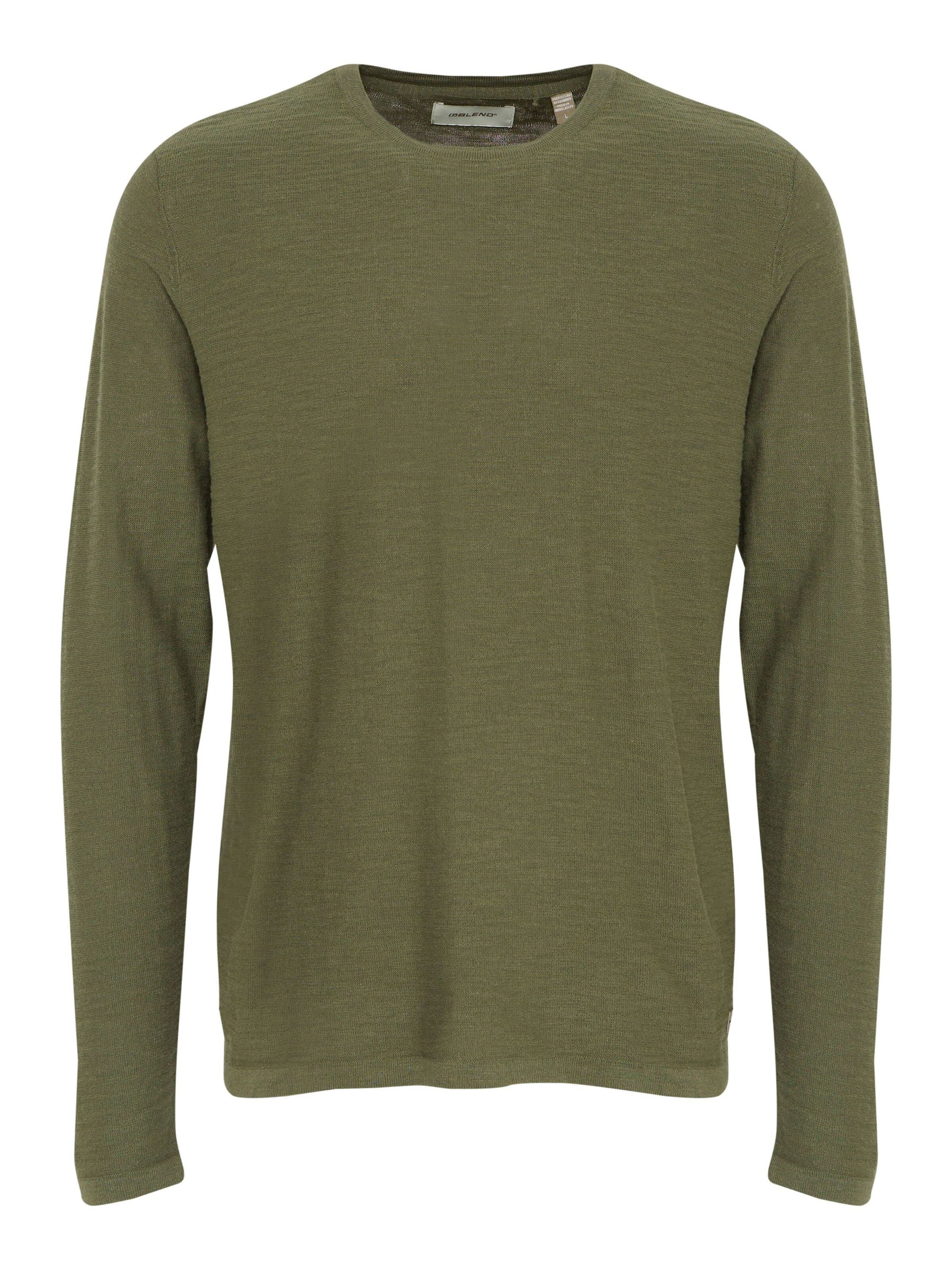 BLEND Trui 'BHABAS' in Groen: voorkant