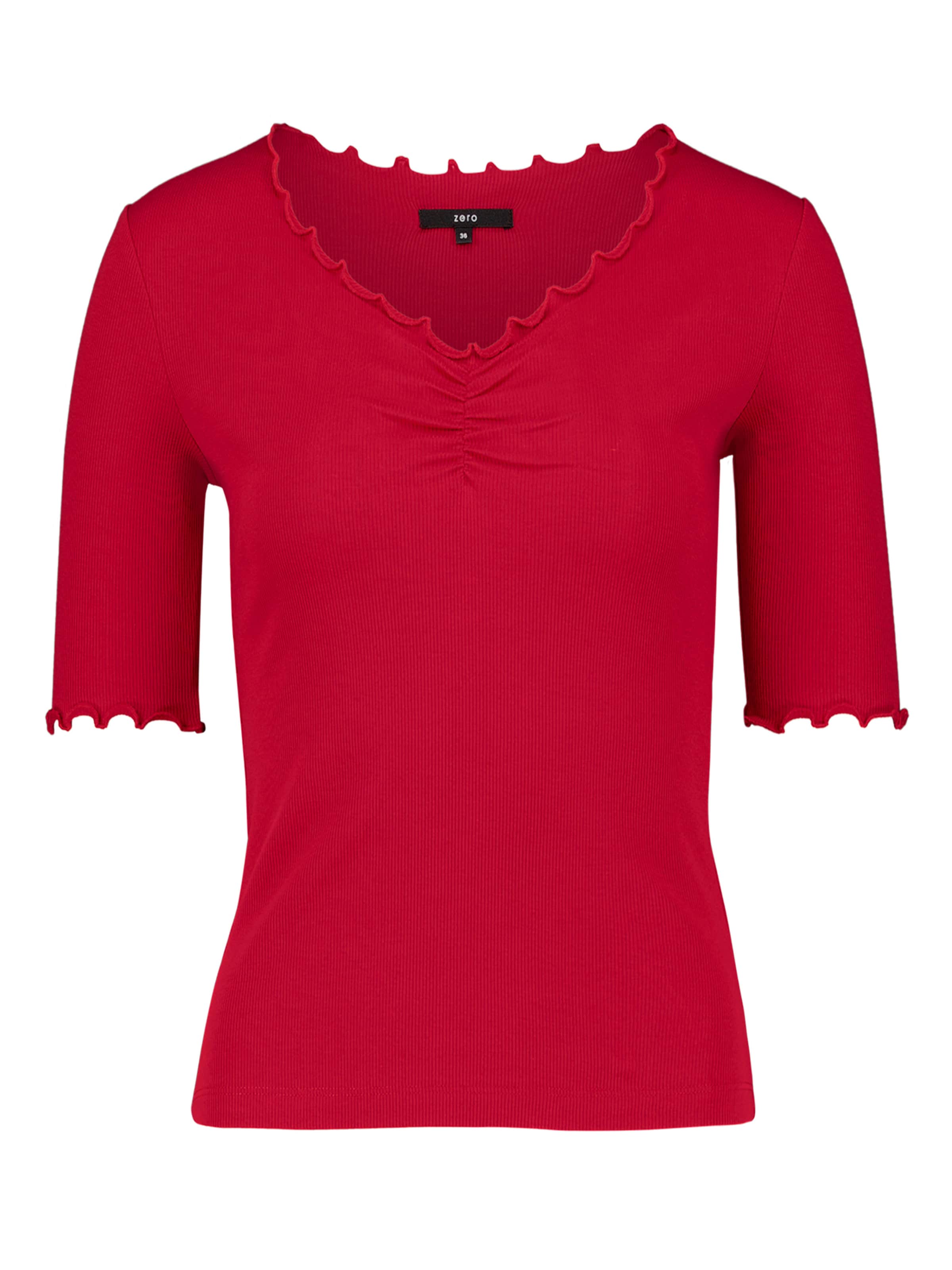 zero Shirt in Rot: Vorderseite