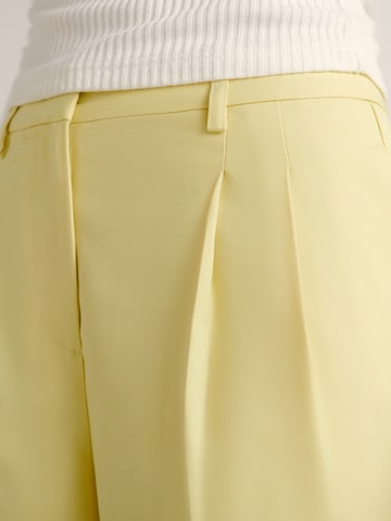 Guido Maria Kretschmer Women Regular Trousers 'Candy' in Yellow