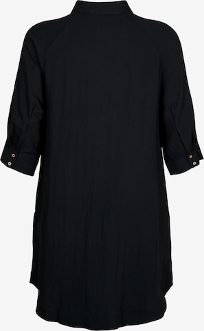 Zizzi Bluse 'Macy' in Schwarz