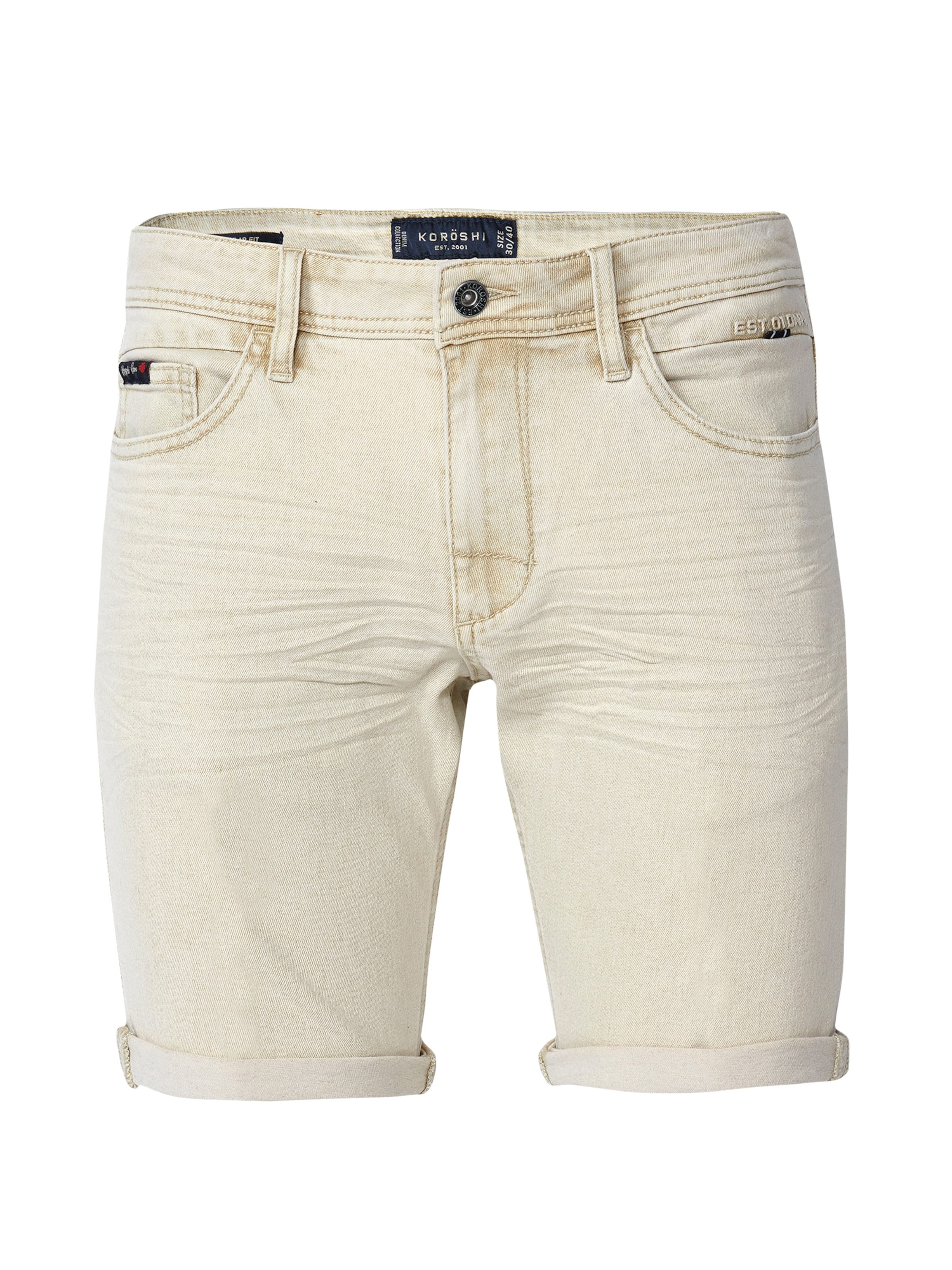 KOROSHI Regular Shorts in Beige: Vorderseite