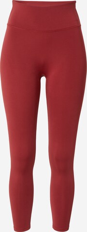 Girlfriend Collective Skinny Sportovní kalhoty 'LUXE' – červená: přední strana
