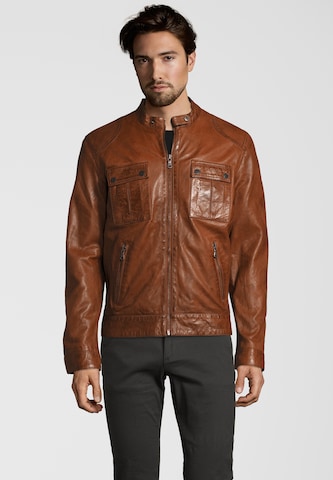 CAPITANO Between-Season Jacket 'NEBRASKA' in Brown: front