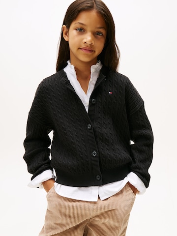 TOMMY HILFIGER Gebreid vest in Zwart: voorkant