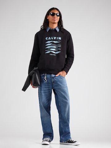 Calvin Klein Jeans Sweatshirt i sort