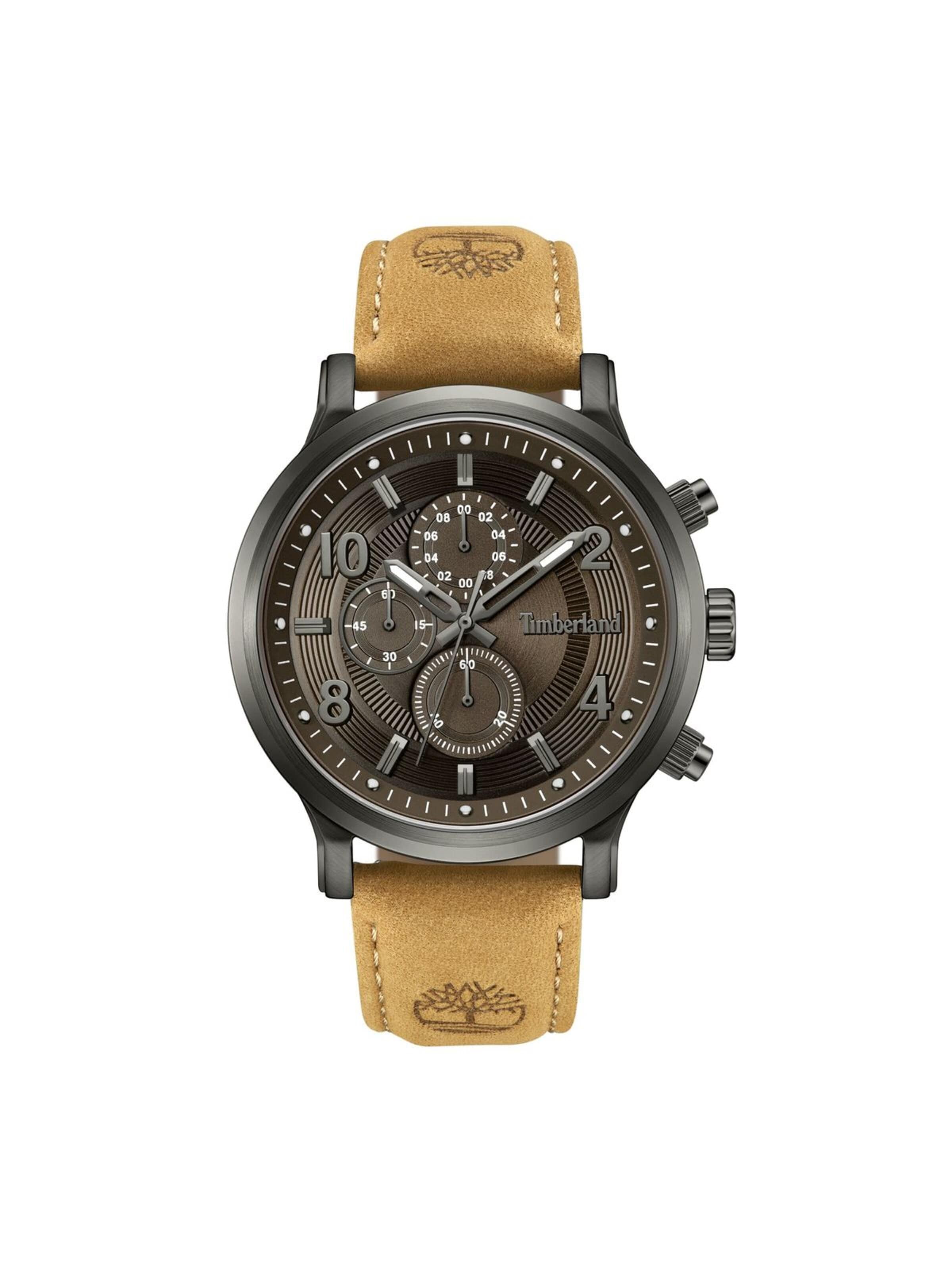 TIMBERLAND Analoog horloge in Bruin: voorkant