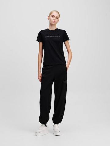Karl Lagerfeld Tapered Trousers in Black