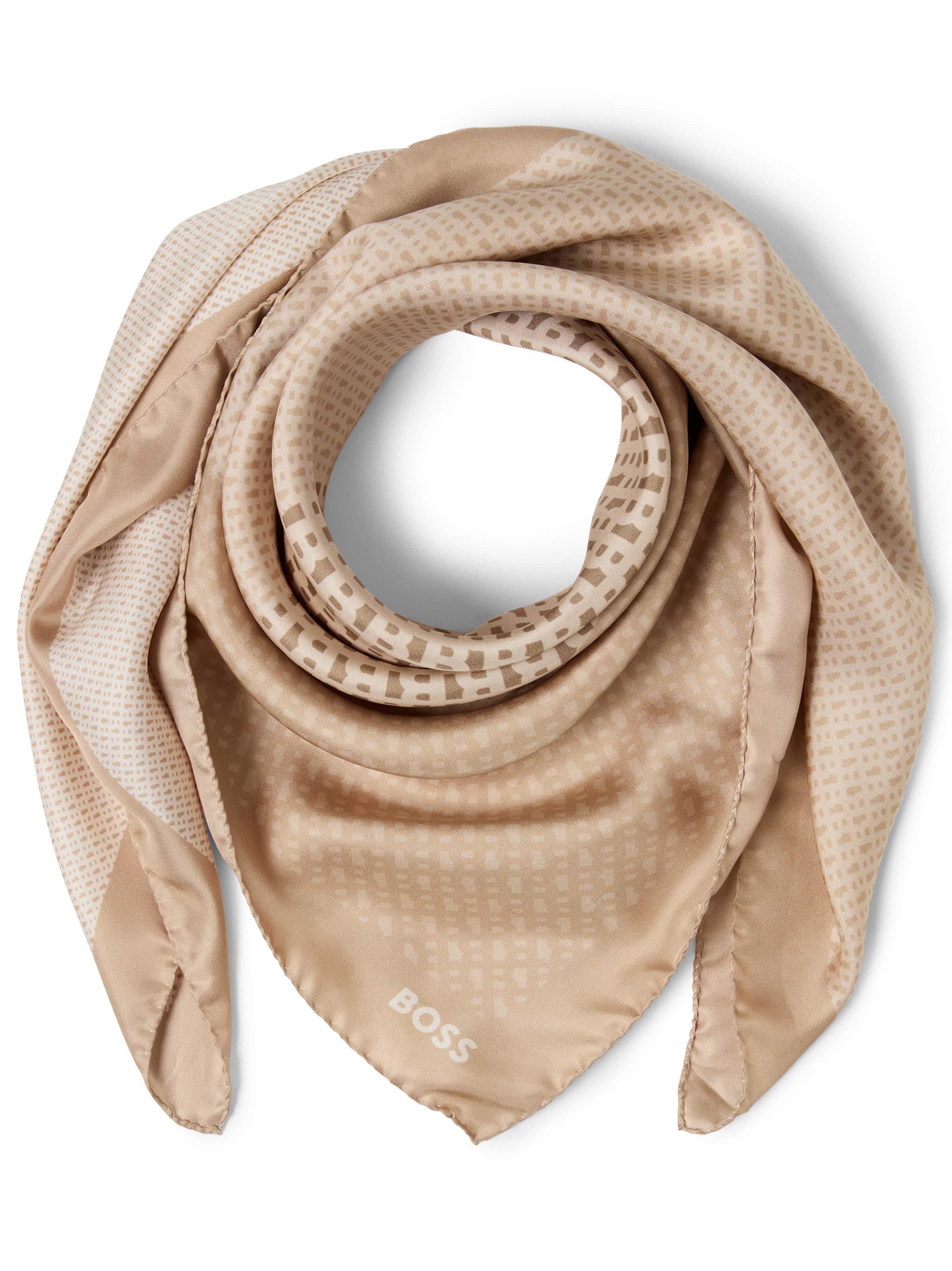 BOSS Foulard 'Lainy' en One Size en mastic / blanc, Vue avec produit