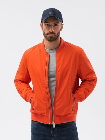 Ombre Between-Season Jacket 'C538' in Orange: front