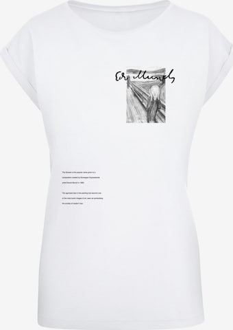 Merchcode T-Shirt 'Apoh - Munch 1893' in Weiß: predná strana