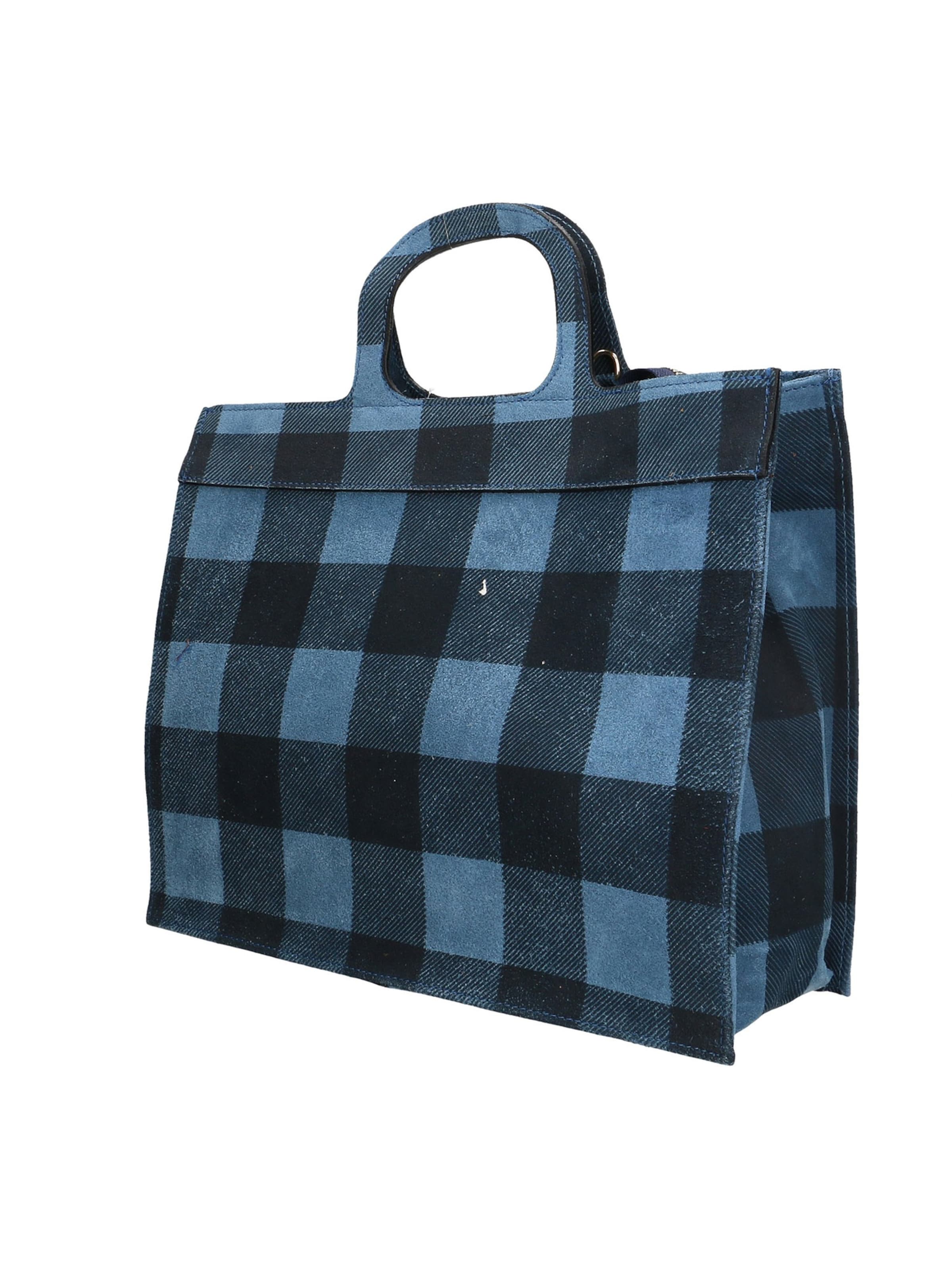 Borsa a mano 'Borsa a Mano Donna Ivy Design Vera Pelle Scamosciata Made in Italy' di Gave Lux in blu