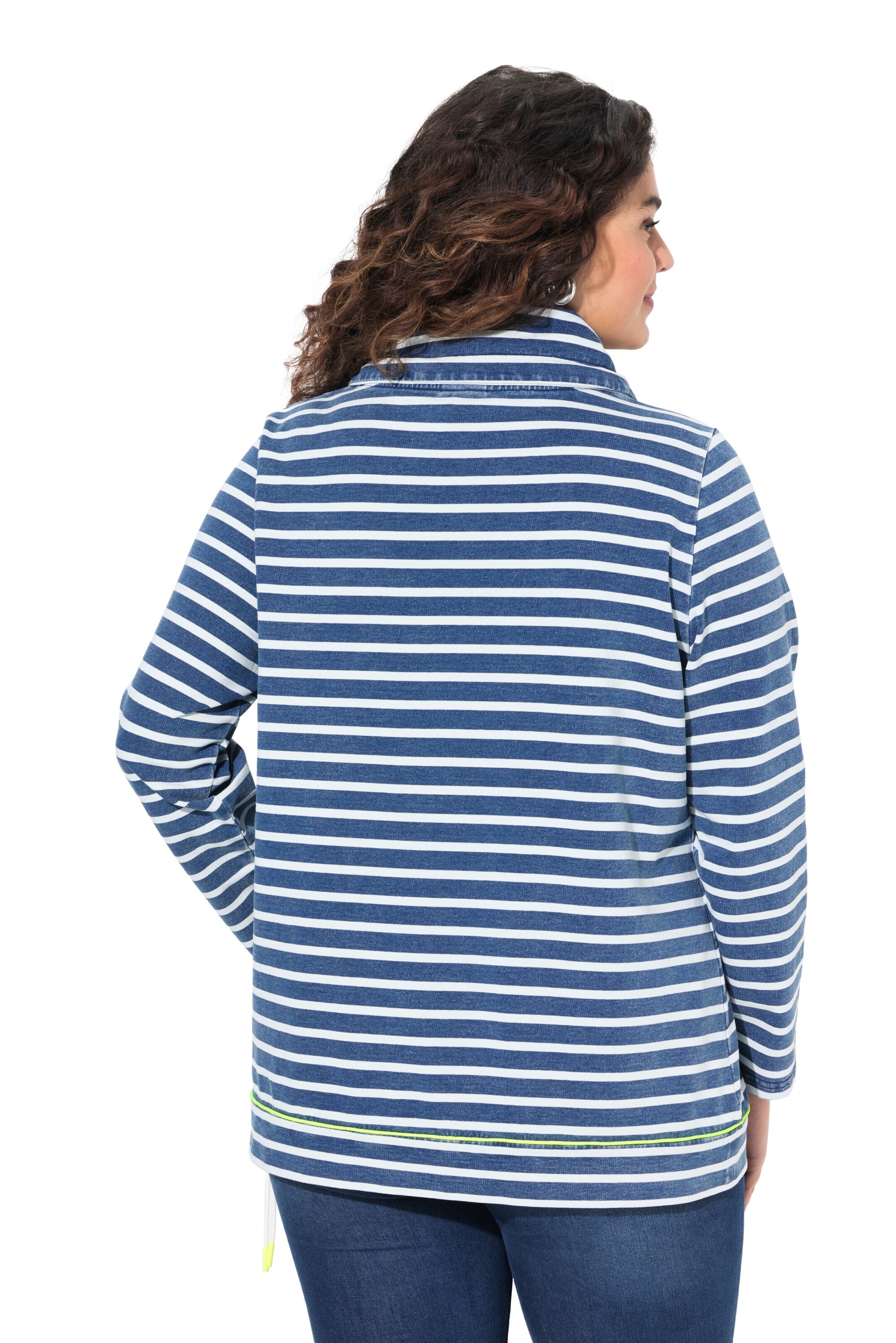 Ulla Popken Sweatshirt in Blauw