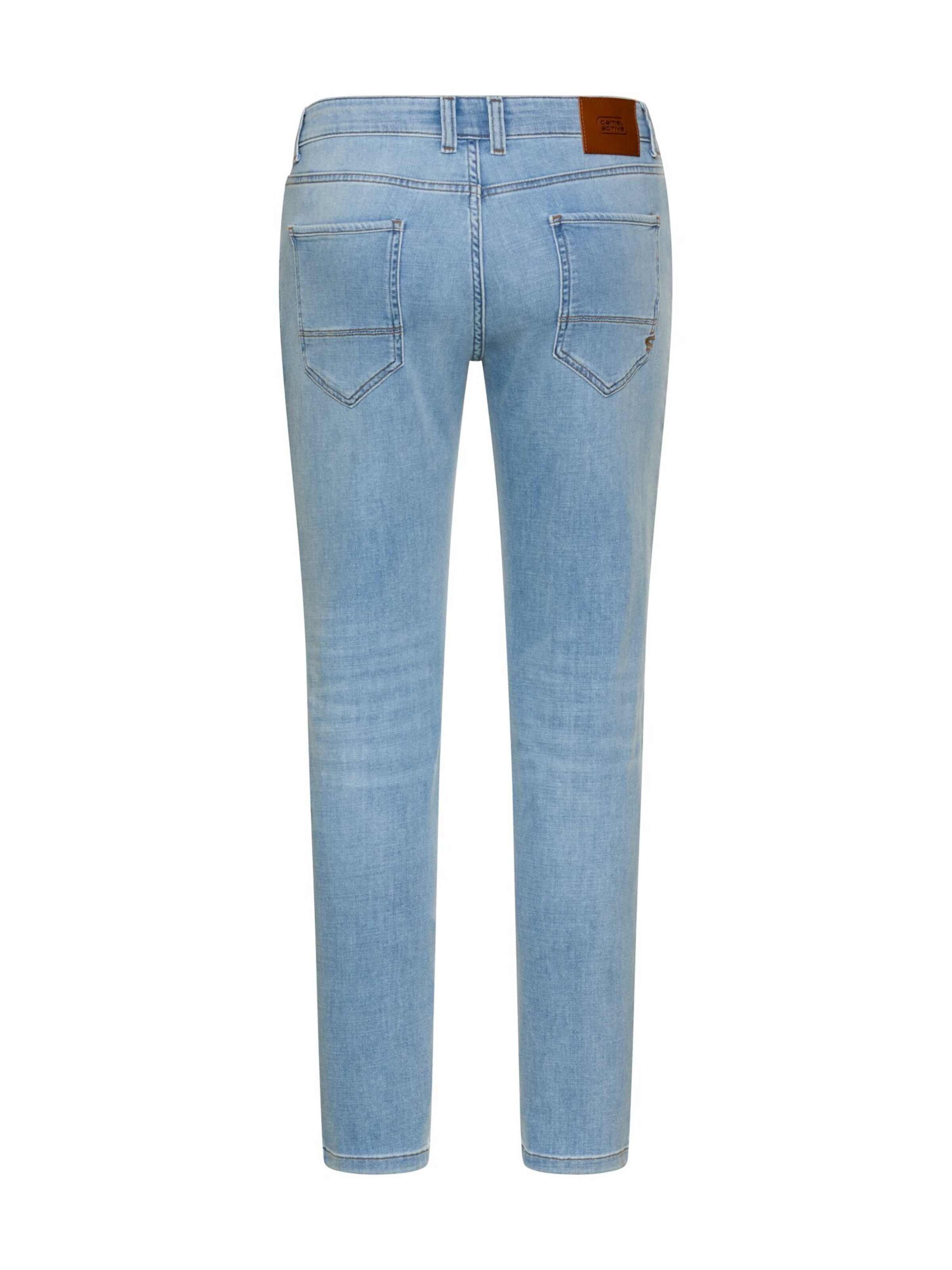 CAMEL ACTIVE Slimfit fleXXXactive® Jeans mit kühlendem Effekt in Blau
