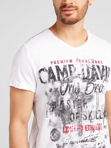 CAMP DAVID Shirt in Wit