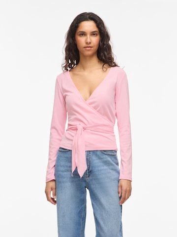 VILA Shirt 'VIGina' in Roze: voorkant
