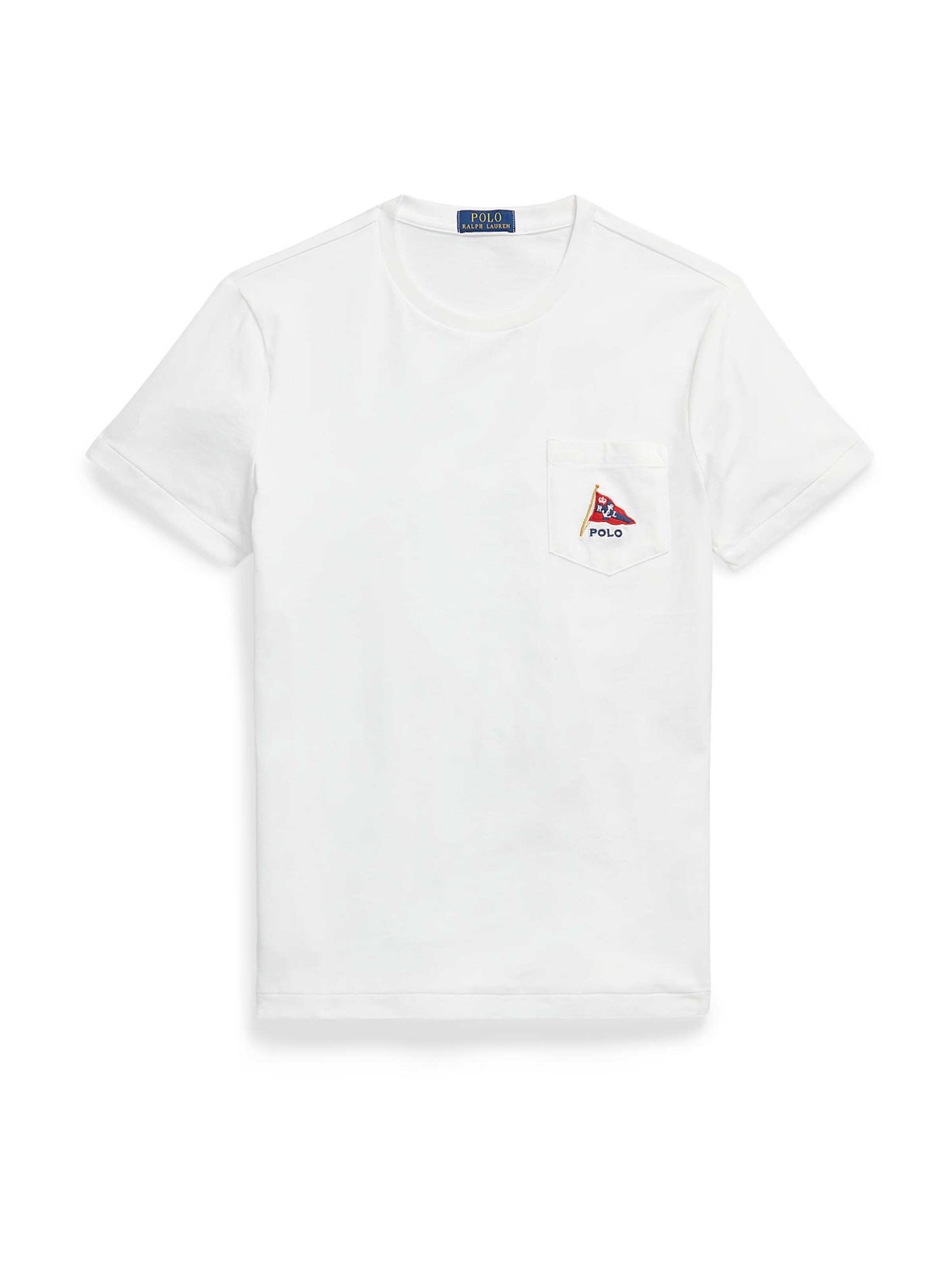 T-Shirt Polo Ralph Lauren en blanc : devant