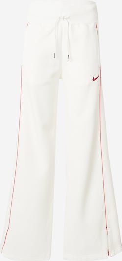 Nike Sportswear Bukser 'FLC PHX' i creme / rød, Produktvisning