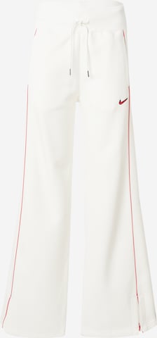 Wide leg Pantaloni 'FLC PHX' de la Nike Sportswear pe bej: față