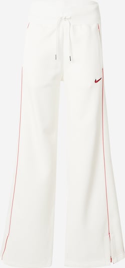 Pantaloni 'FLC PHX' Nike Sportswear pe crem / roșu, Vizualizare produs