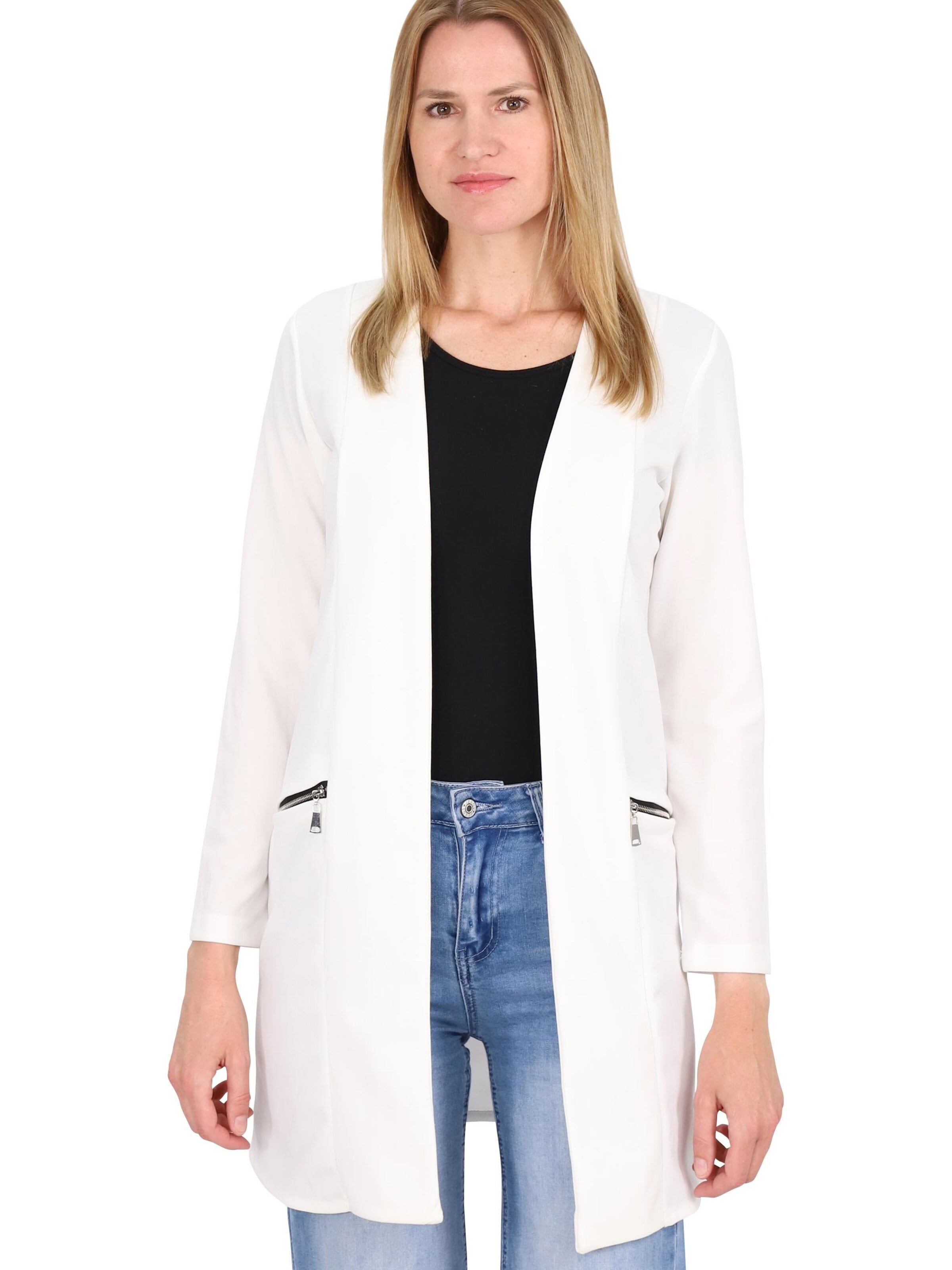 malito more than fashion Blazer in White: front