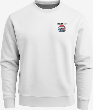 Neverless Sweatshirt 'Japan Wave' in Weiß: Vorderseite